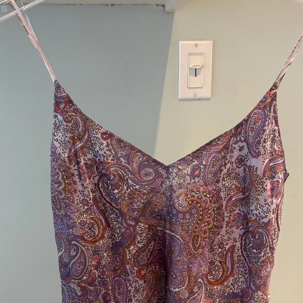 La SENZA Purple Paisley Chemise / Nightgown - Picture 2 of 5